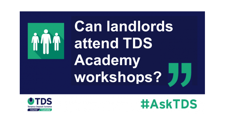 Can landlords attend TDS academy workshops? - blog image