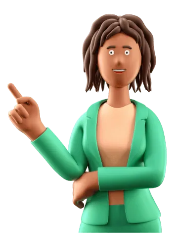 woman-pointing