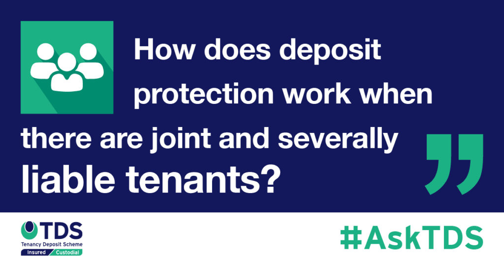 AskTDS Deposit protection for joint and severally liable tenants