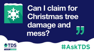 Image of #AskTDS: “Can I claim for Christmas tree damage and mess?”
