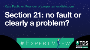 Image saying "Section 21: no fault or clearly a problem?"