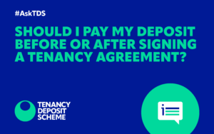 Custodial deposit protection scheme - Paying the deposit