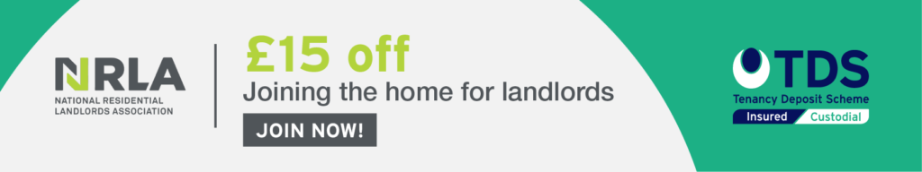 £15 off Joining the home for landlords banner