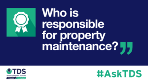 In this week's #ASKTDS, we answered a question regarding property maintenance: 'Who is responsible for what when it comes to property maintenance tasks in a rental property?'.